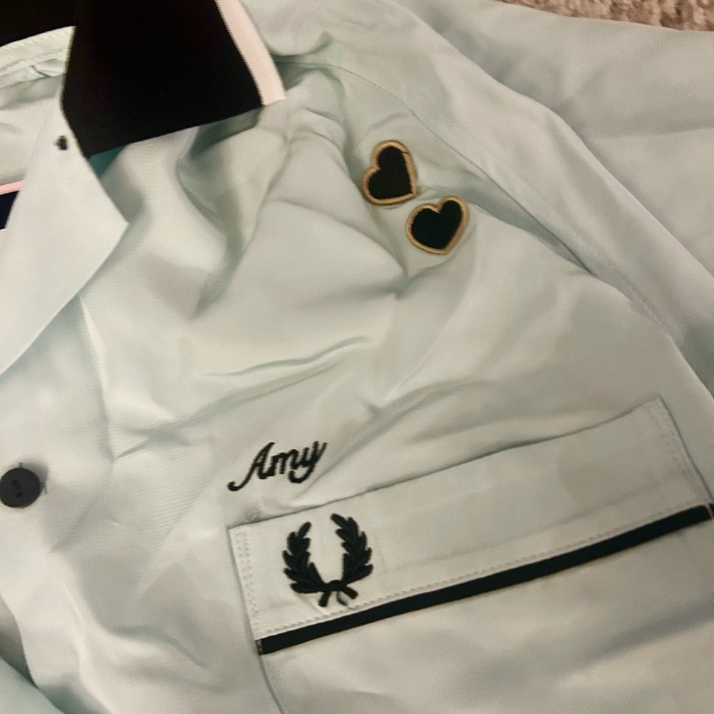 SOLD Fred Perry Black and White Jacket